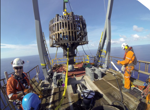 Offshore production maintenance.