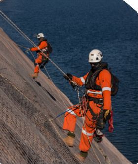 Specialist access systems IRATA rope access.