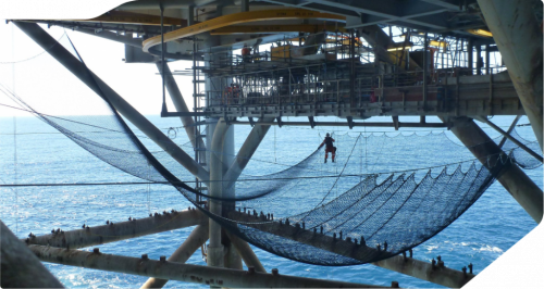 Specialist access systems offshore netting.