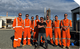 Specialist maintenance flare tower remediation.